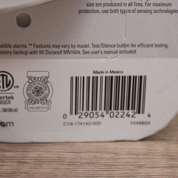 First Alert Smoke Alarm Hardware Replacement Electric Precision Detection Smoke - Picture 5 of 5